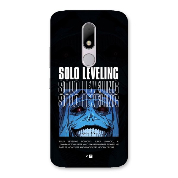 Solo Leveling Typo Back Case for Moto M