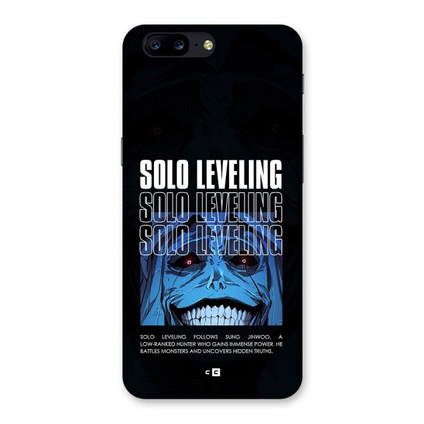 Solo Leveling Typo Back Case for OnePlus 5