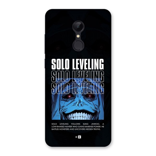 Solo Leveling Typo Back Case for Redmi 5