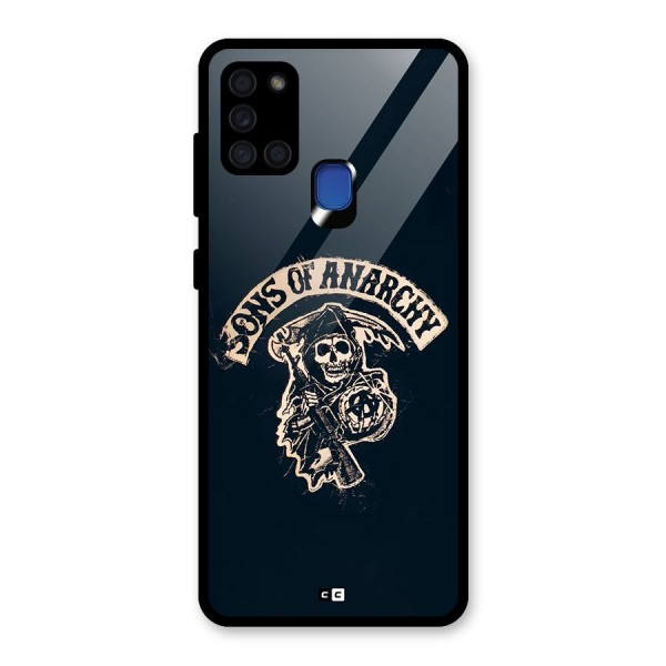 Sons Of Anarchy Glass Back Case for Galaxy A21s