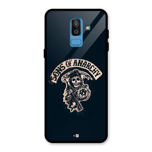 Sons Of Anarchy Glass Back Case for Galaxy J8