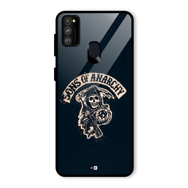 Sons Of Anarchy Glass Back Case for Galaxy M21