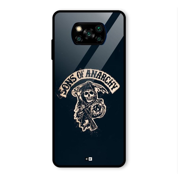 Sons Of Anarchy Glass Back Case for Poco X3 Pro