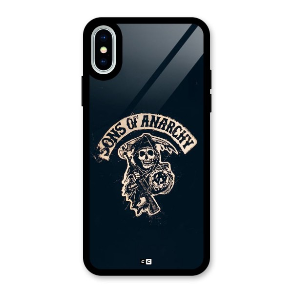 Sons Of Anarchy Glass Back Case for iPhone X