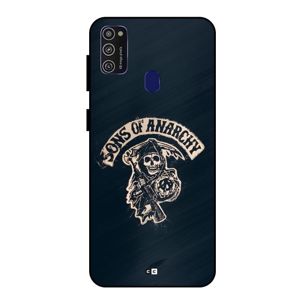 Sons Of Anarchy Metal Back Case for Galaxy M21