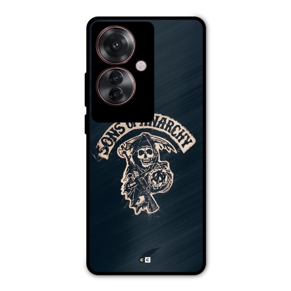 Sons Of Anarchy Metal Back Case for Oppo F25 Pro