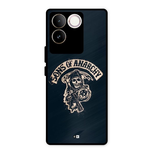 Sons Of Anarchy Metal Back Case for Vivo T2 Pro