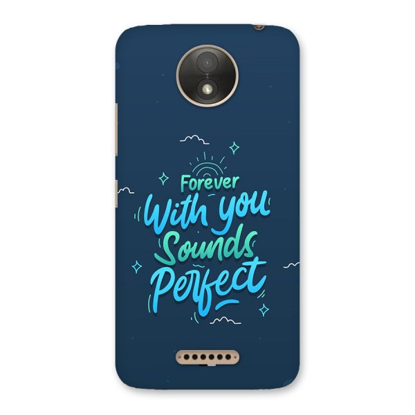 Sounds Perfect Back Case for Moto C Plus