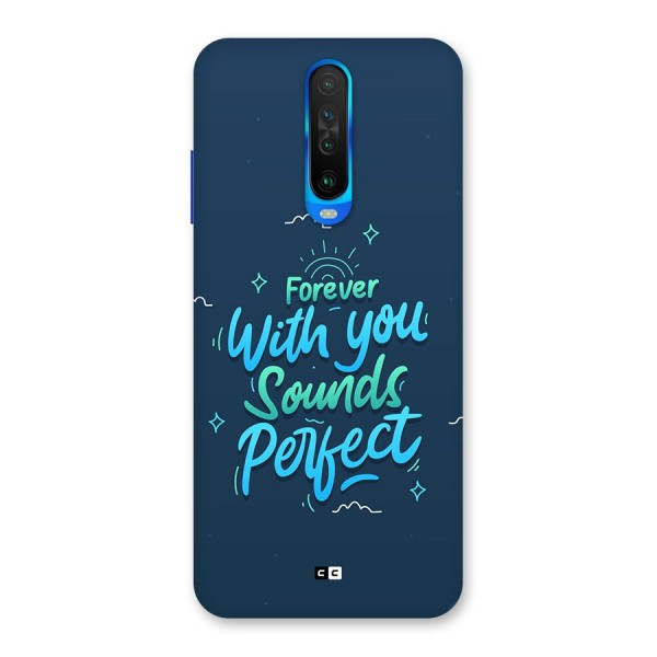 Sounds Perfect Back Case for Poco X2