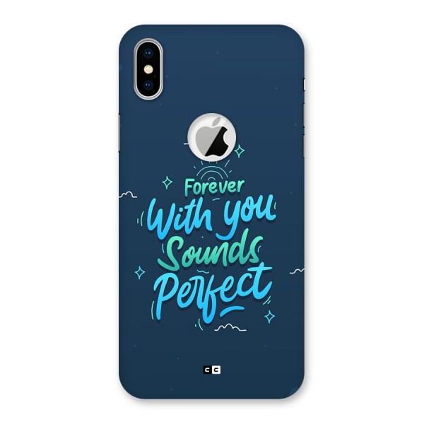 Sounds Perfect Back Case for iPhone XS Logo Cut