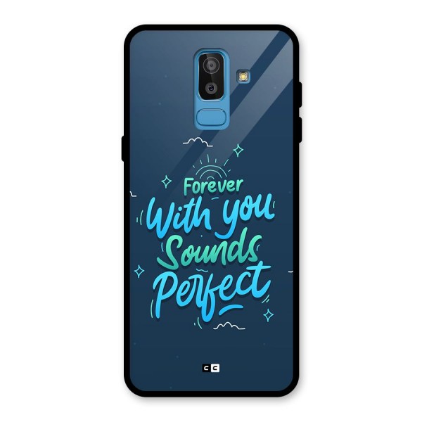 Sounds Perfect Glass Back Case for Galaxy J8