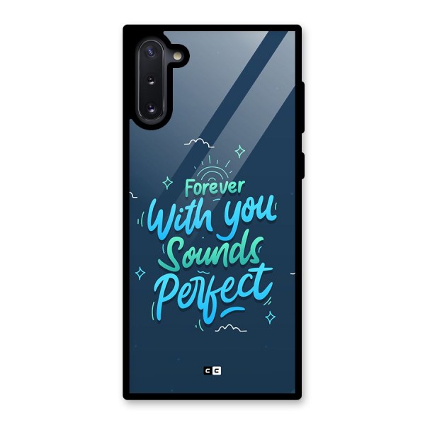 Sounds Perfect Glass Back Case for Galaxy Note 10