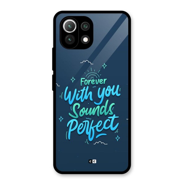 Sounds Perfect Glass Back Case for Mi 11 Lite