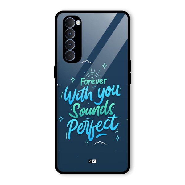 Sounds Perfect Glass Back Case for Oppo Reno4 Pro