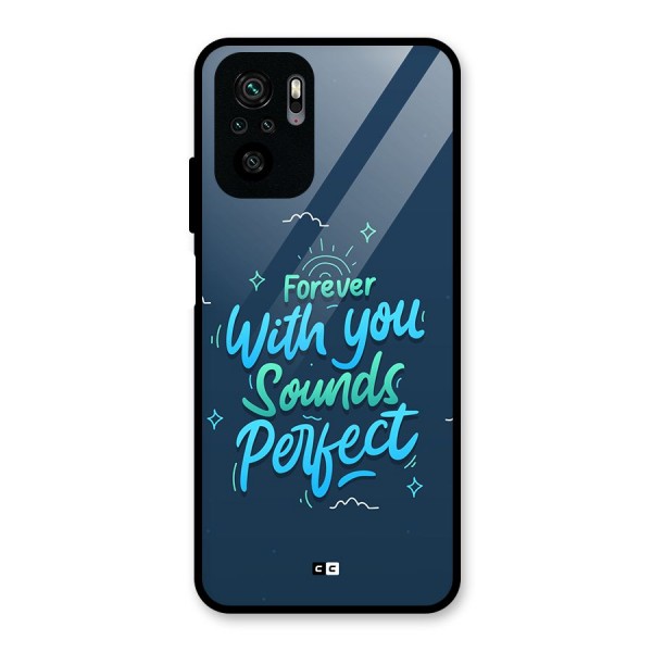 Sounds Perfect Glass Back Case for Redmi Note 10