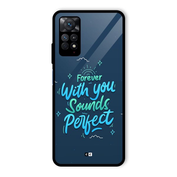 Sounds Perfect Glass Back Case for Redmi Note 11 Pro