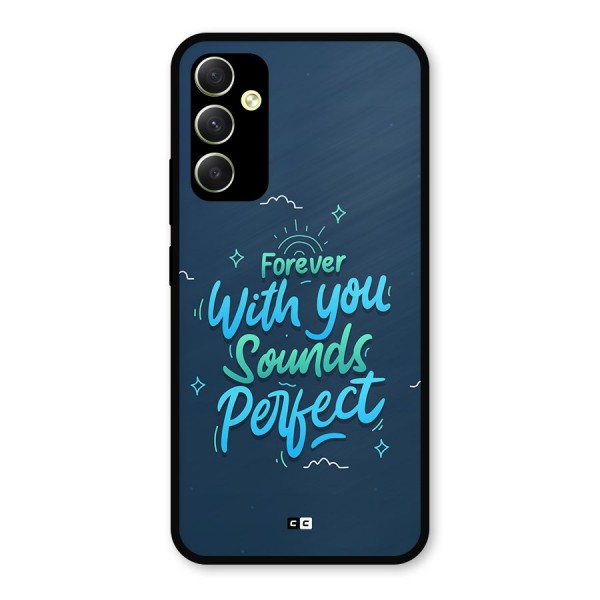 Sounds Perfect Metal Back Case for Galaxy A34