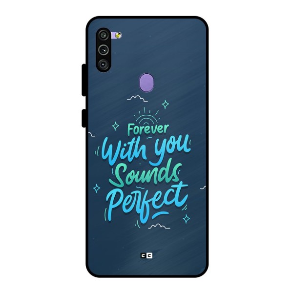 Sounds Perfect Metal Back Case for Galaxy M11