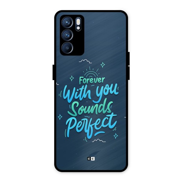 Sounds Perfect Metal Back Case for Oppo Reno6 5G