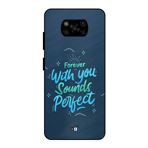 Sounds Perfect Metal Back Case for Poco X3