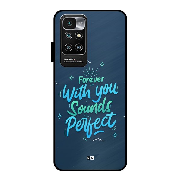 Sounds Perfect Metal Back Case for Redmi 10 Prime