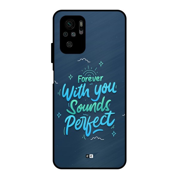 Sounds Perfect Metal Back Case for Redmi Note 10