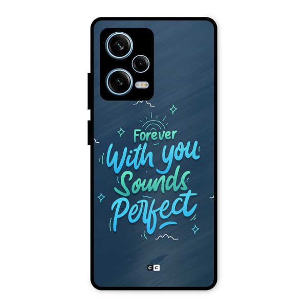 Sounds Perfect Metal Back Case for Redmi Note 12 Pro