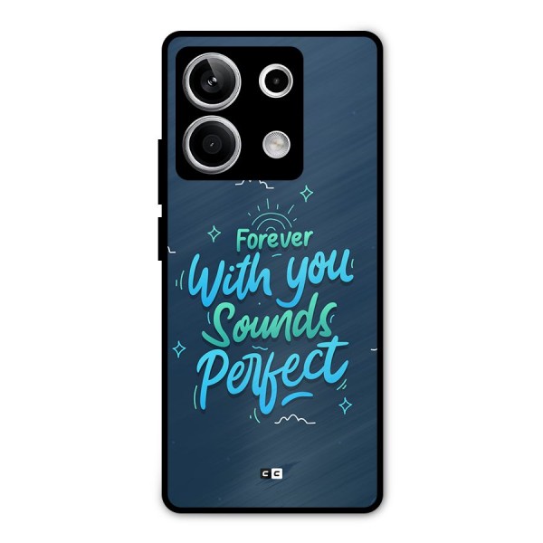 Sounds Perfect Metal Back Case for Redmi Note 13 5G