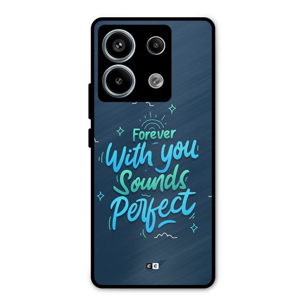 Sounds Perfect Metal Back Case for Redmi Note 13 Pro 5G