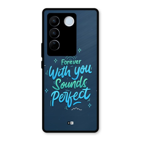 Sounds Perfect Metal Back Case for Vivo V27 Pro