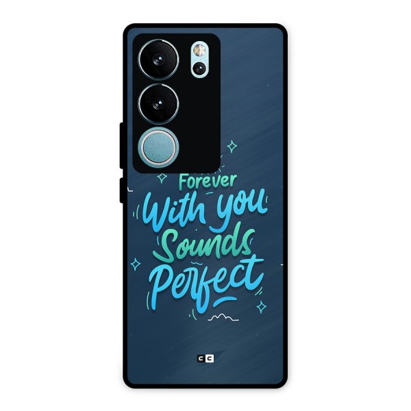 Sounds Perfect Metal Back Case for Vivo V29 Pro