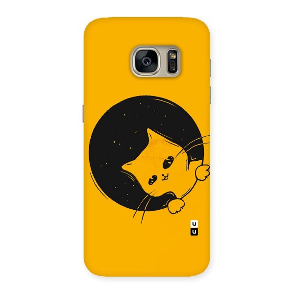 Space Cat Back Case for Galaxy S7