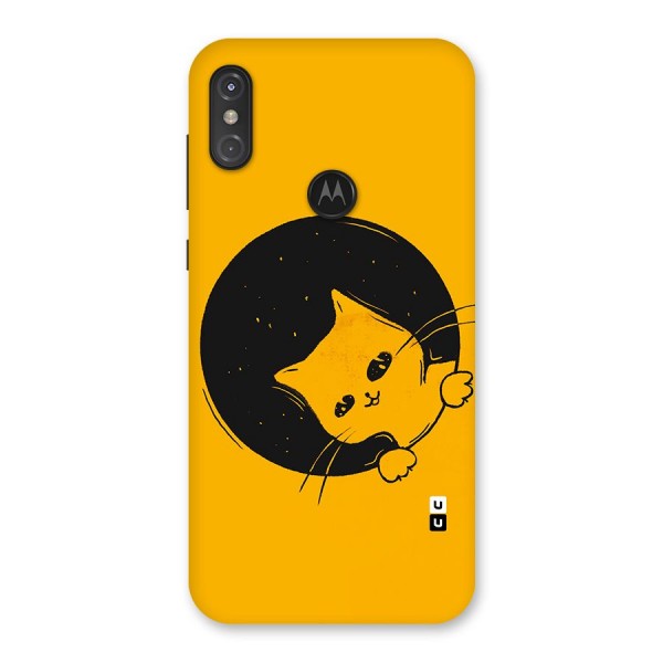 Space Cat Back Case for Motorola One Power