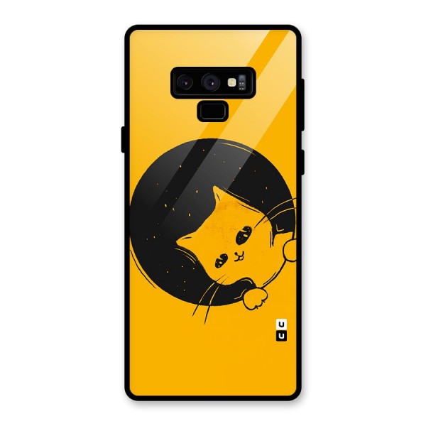 Space Cat Glass Back Case for Galaxy Note 9