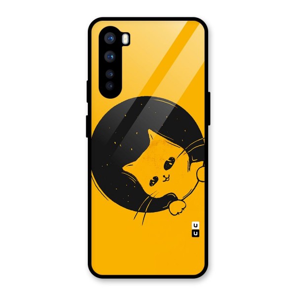 Space Cat Glass Back Case for OnePlus Nord