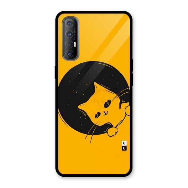 Space Cat Glass Back Case for Oppo Reno3 Pro