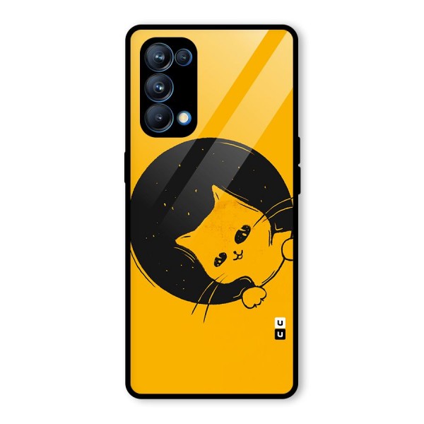 Space Cat Glass Back Case for Oppo Reno5 Pro 5G