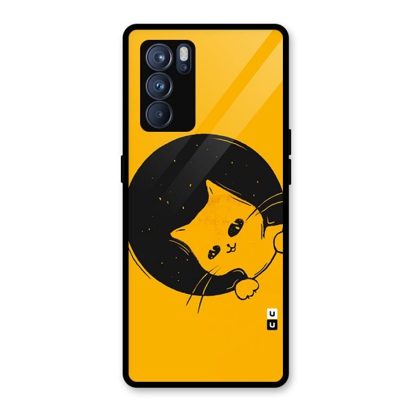 Space Cat Glass Back Case for Oppo Reno6 Pro 5G