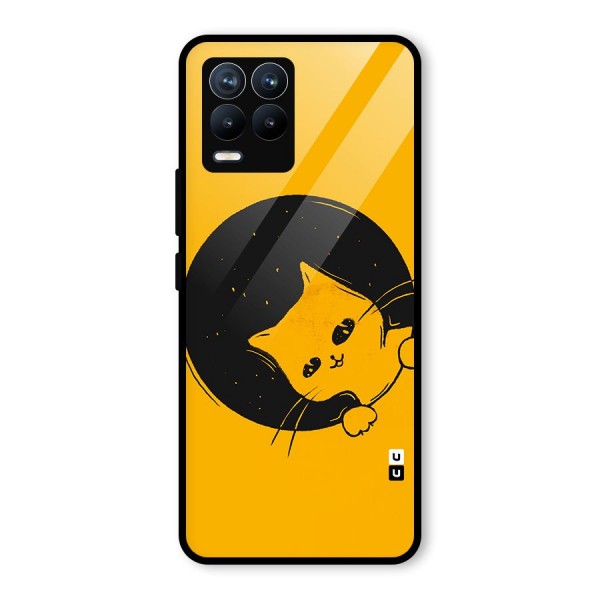 Space Cat Glass Back Case for Realme 8 Pro