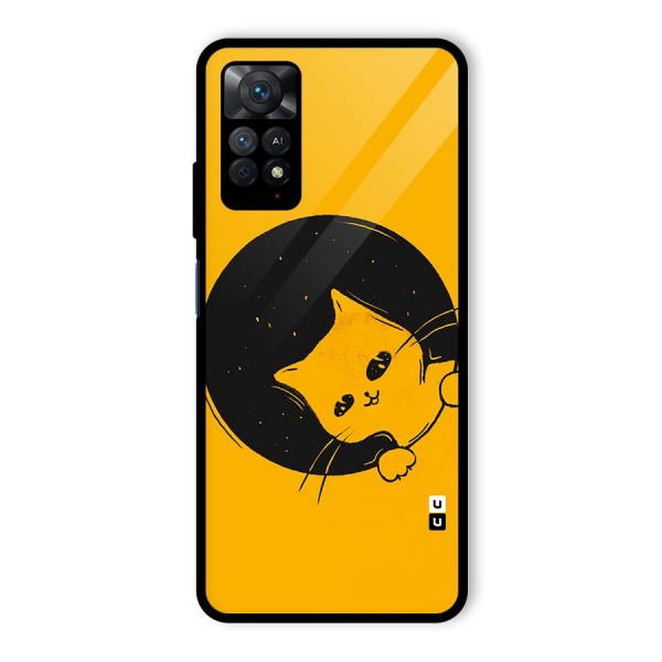 Space Cat Glass Back Case for Redmi Note 11 Pro