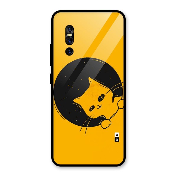 Space Cat Glass Back Case for Vivo V15 Pro