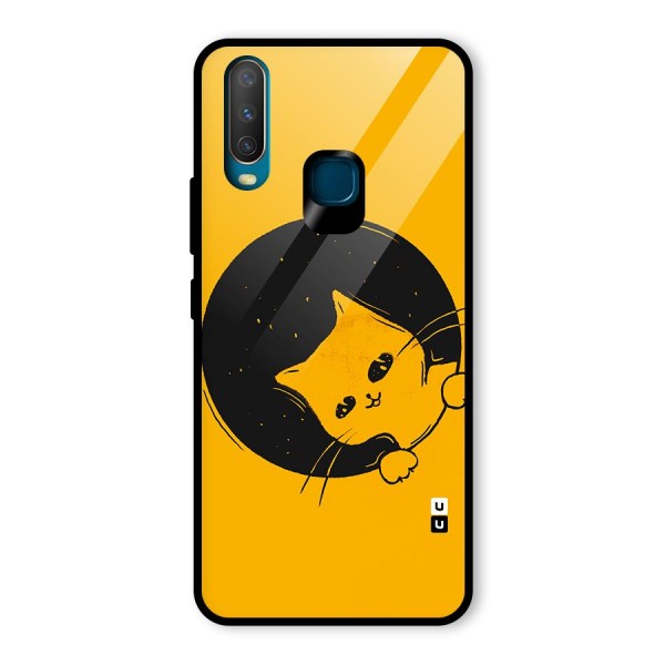 Space Cat Glass Back Case for Vivo Y15