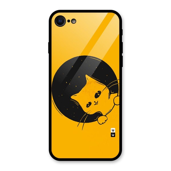 Space Cat Glass Back Case for iPhone 8