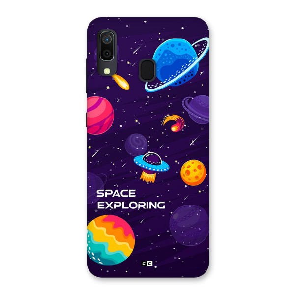 Space Exploring Back Case for Galaxy A20