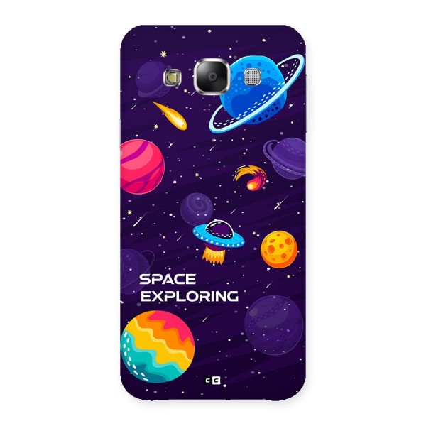 Space Exploring Back Case for Galaxy E5