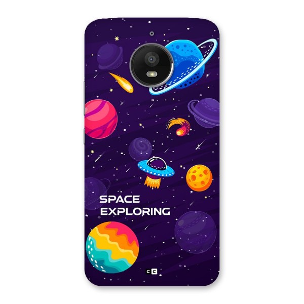 Space Exploring Back Case for Moto E4 Plus