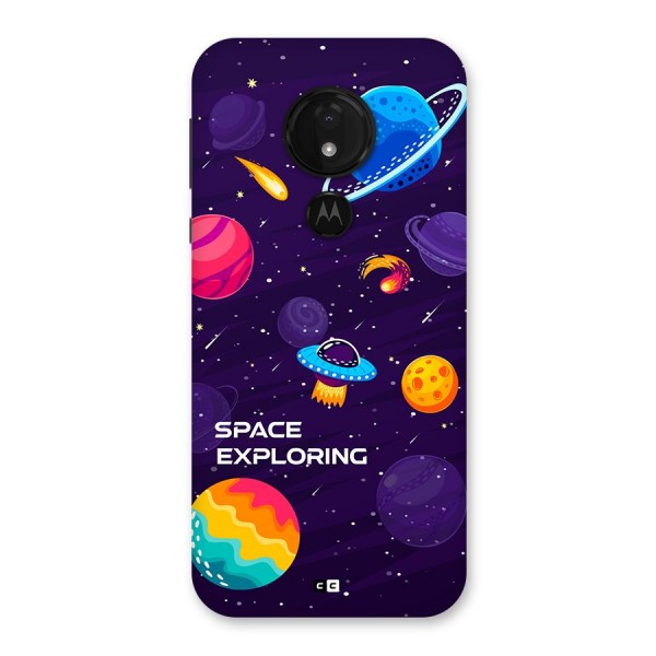 Space Exploring Back Case for Moto G7 Power