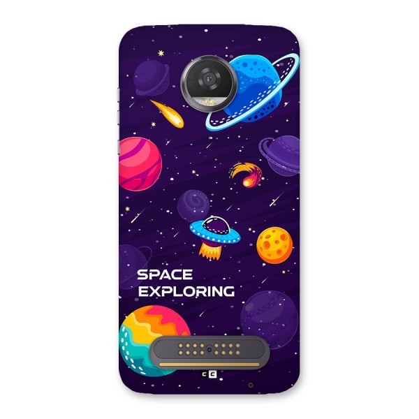 Space Exploring Back Case for Moto Z2 Play