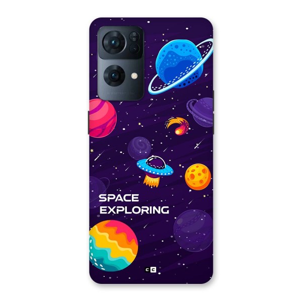 Space Exploring Back Case for Oppo Reno7 Pro 5G