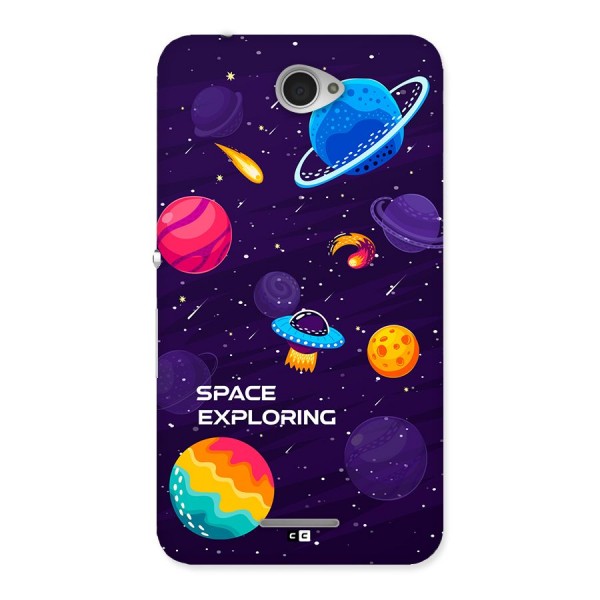 Space Exploring Back Case for Xperia E4